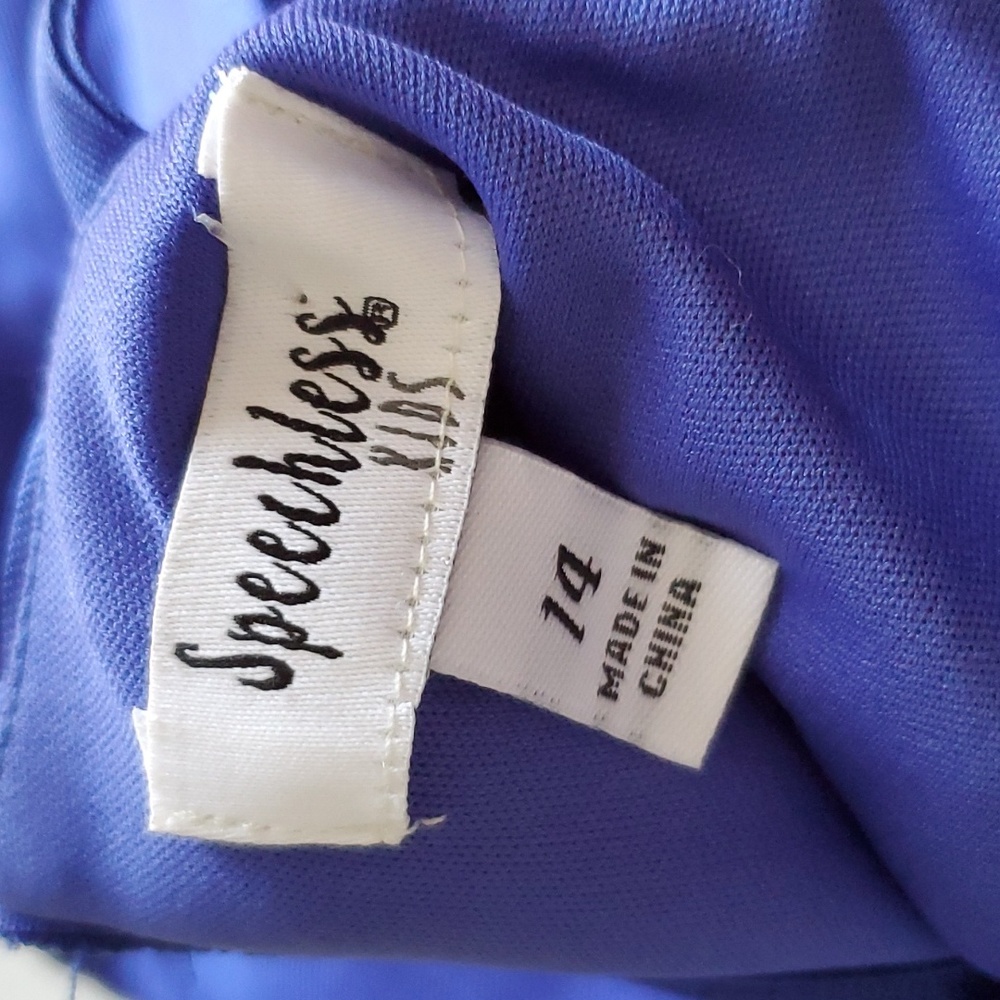 Blue Speechless Kids Dress Size 14. - Picture 5 of 5